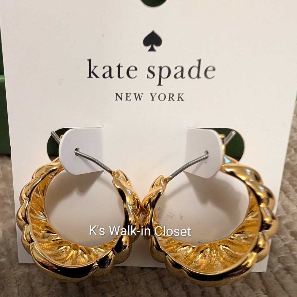 Kate Spade Gold Hoop Earrings